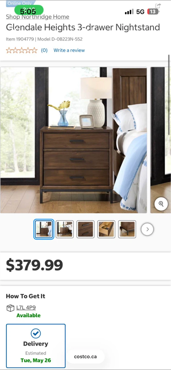 Northridge Home Glendale Heights Nightstand - photo 5