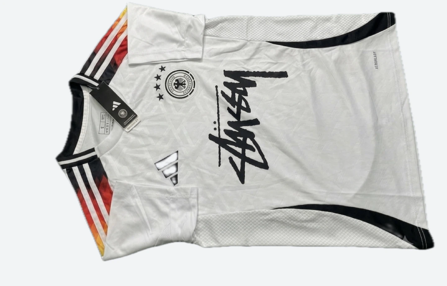 BEST OFFER! Adidas Germany Stussy Football Jersey Size S - photo 2