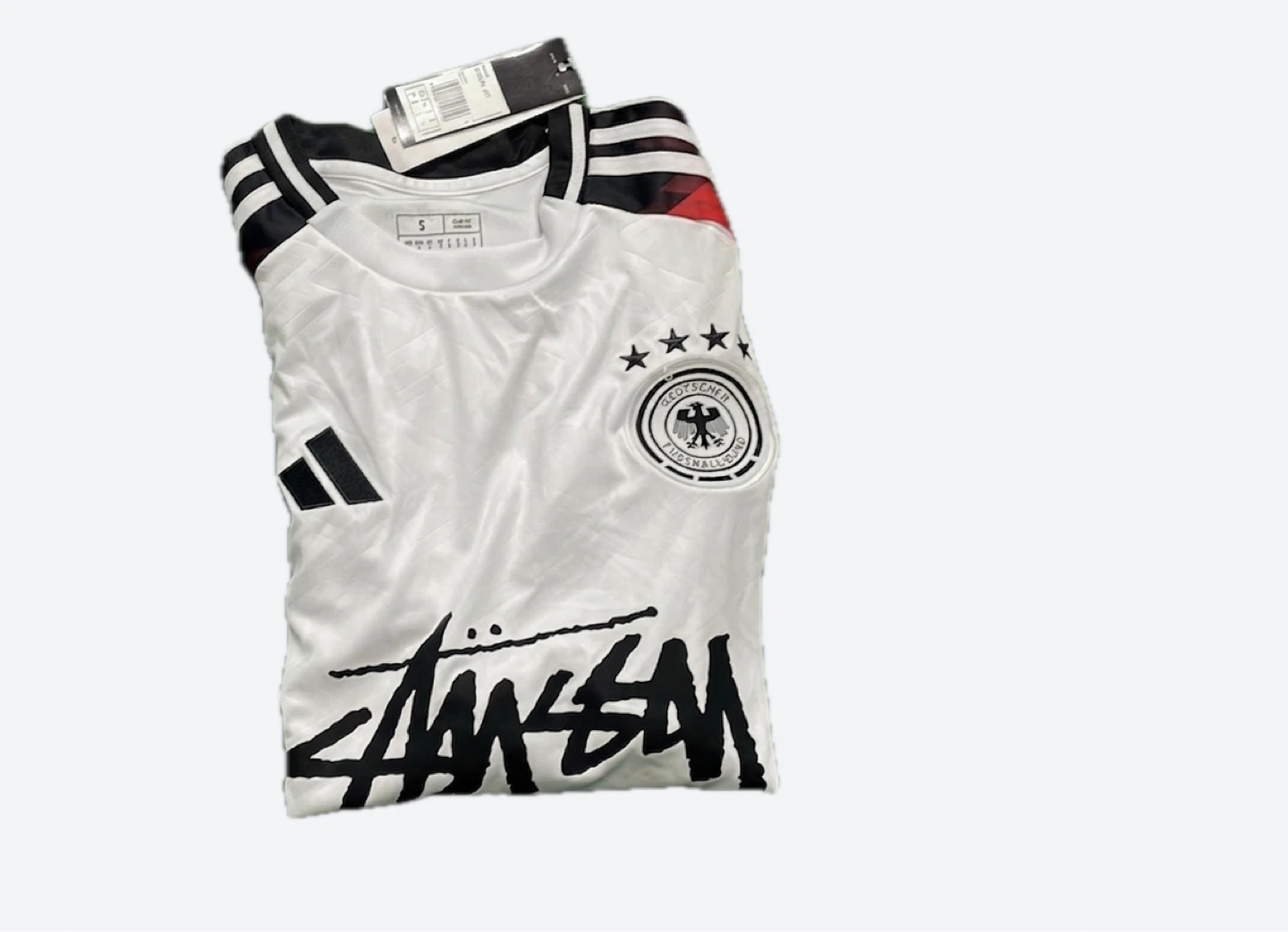 BEST OFFER! Adidas Germany Stussy Football Jersey Size S - photo 3