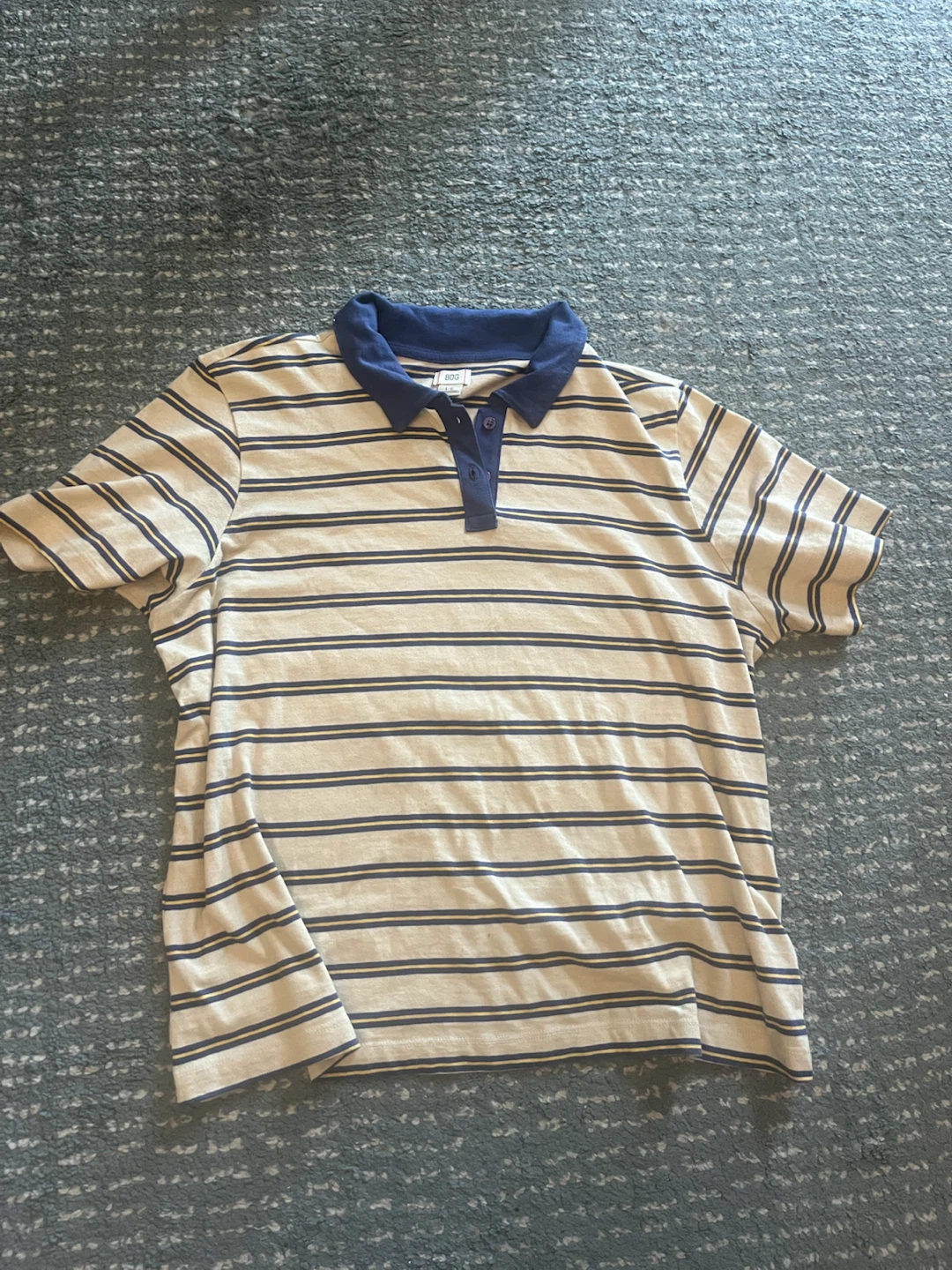 baggy striped polo shirt