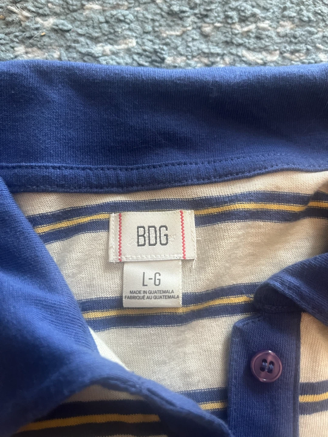 baggy striped polo shirt - photo 2