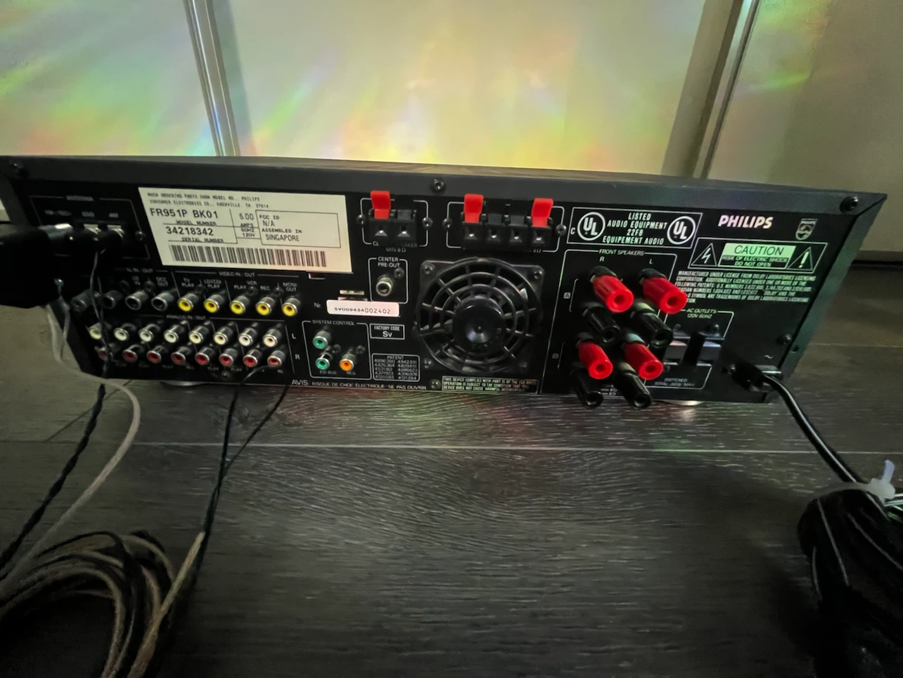 Philips AV Receiver and Double Cassette Deck with Sony Speakers - photo 5