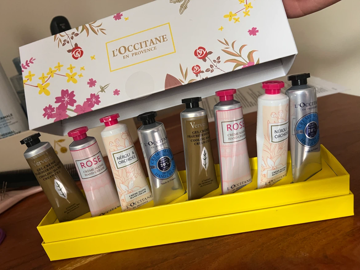 Brand New L'Occitane Hand Cream Gift Set (8 x 30ml)