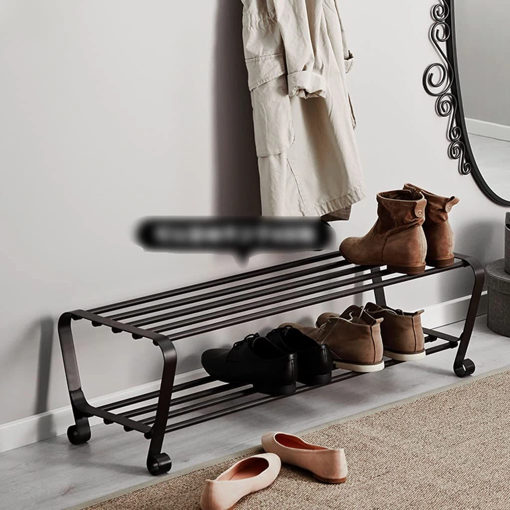 IKEA Two-Tier Shoe Rack Steel Bench