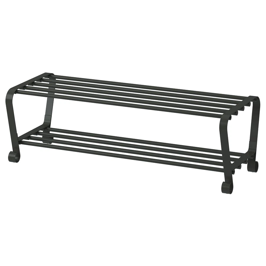 IKEA Two-Tier Shoe Rack Steel Bench - photo 2
