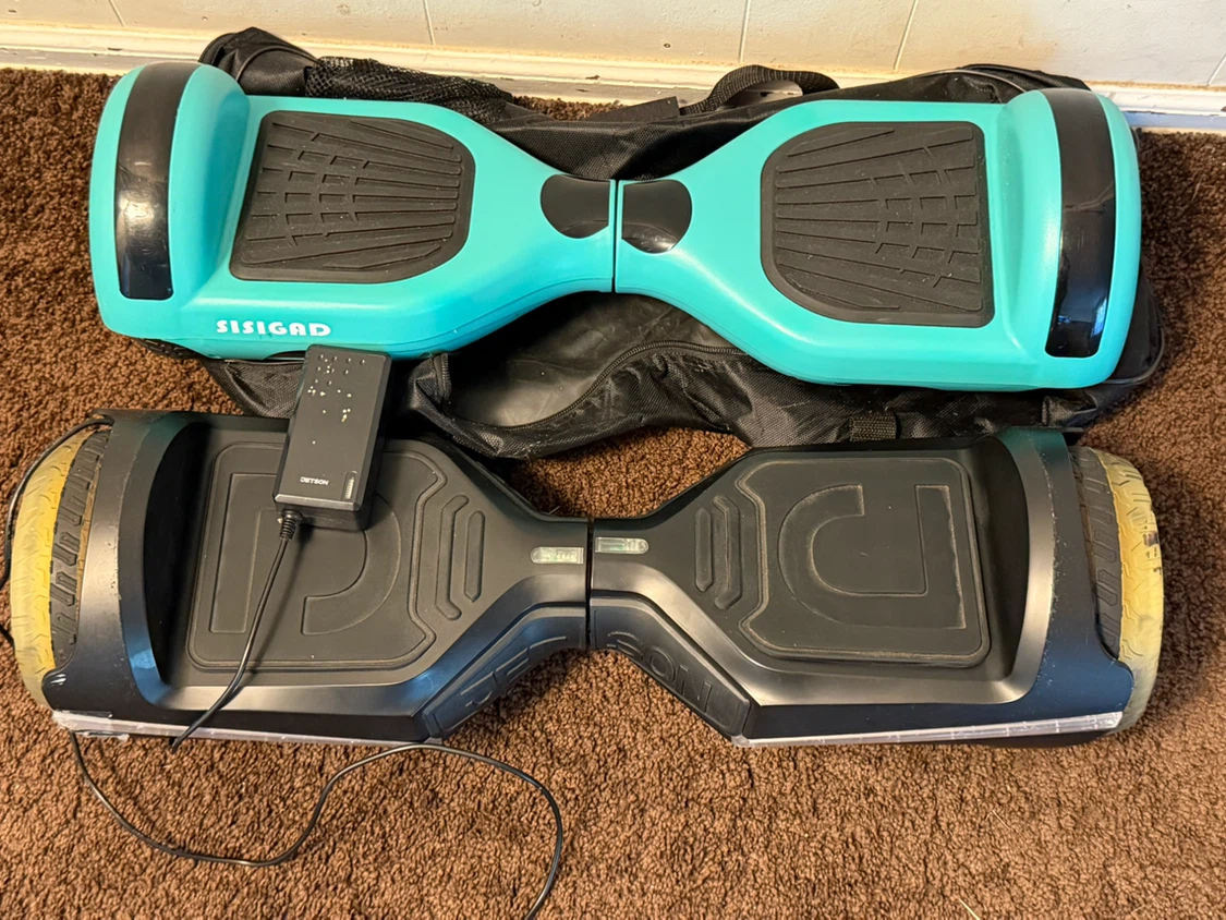 SISIGAD and Desert Son Hoverboards with Bags