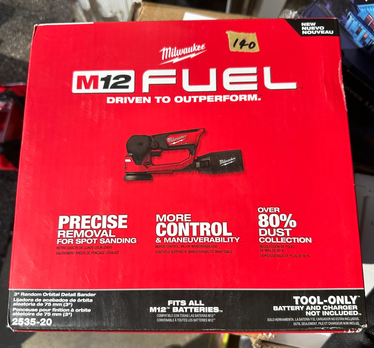 Milwaukee M12 FUEL 3" Random Orbital Detail Sander 2535-20