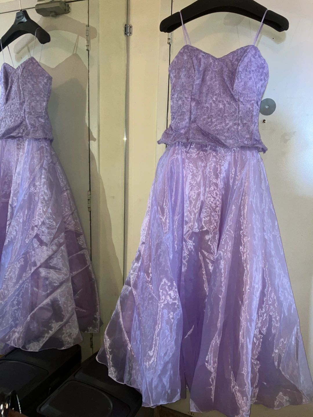 Purple Lace Corset Prom Dress