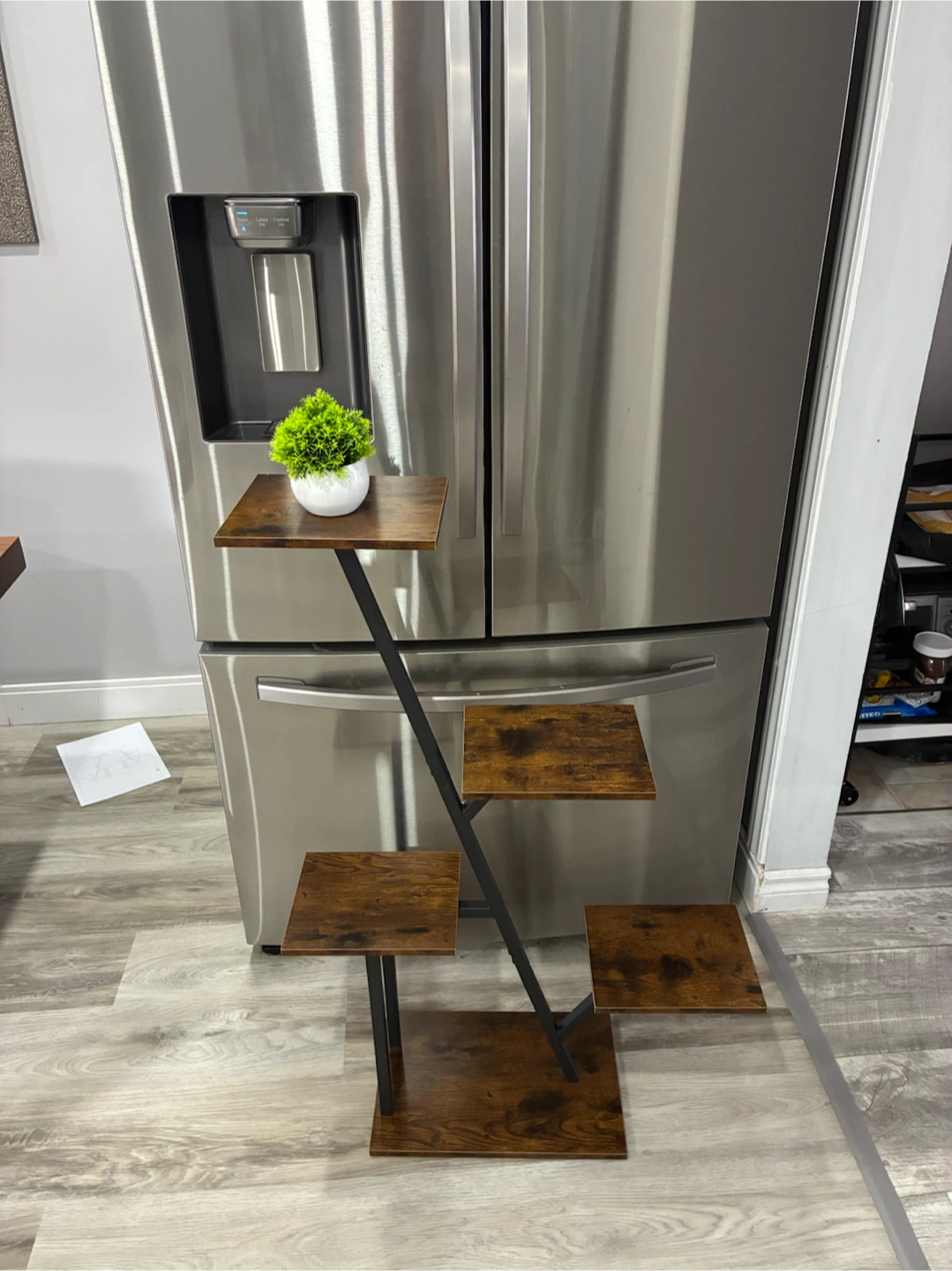 Multi-Tiered Wood Plant Stand
