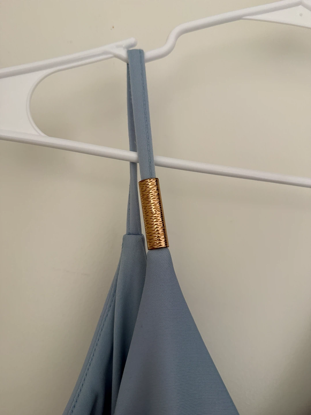 River Island Blue Ruched Midi Dress Size 14 - photo 3
