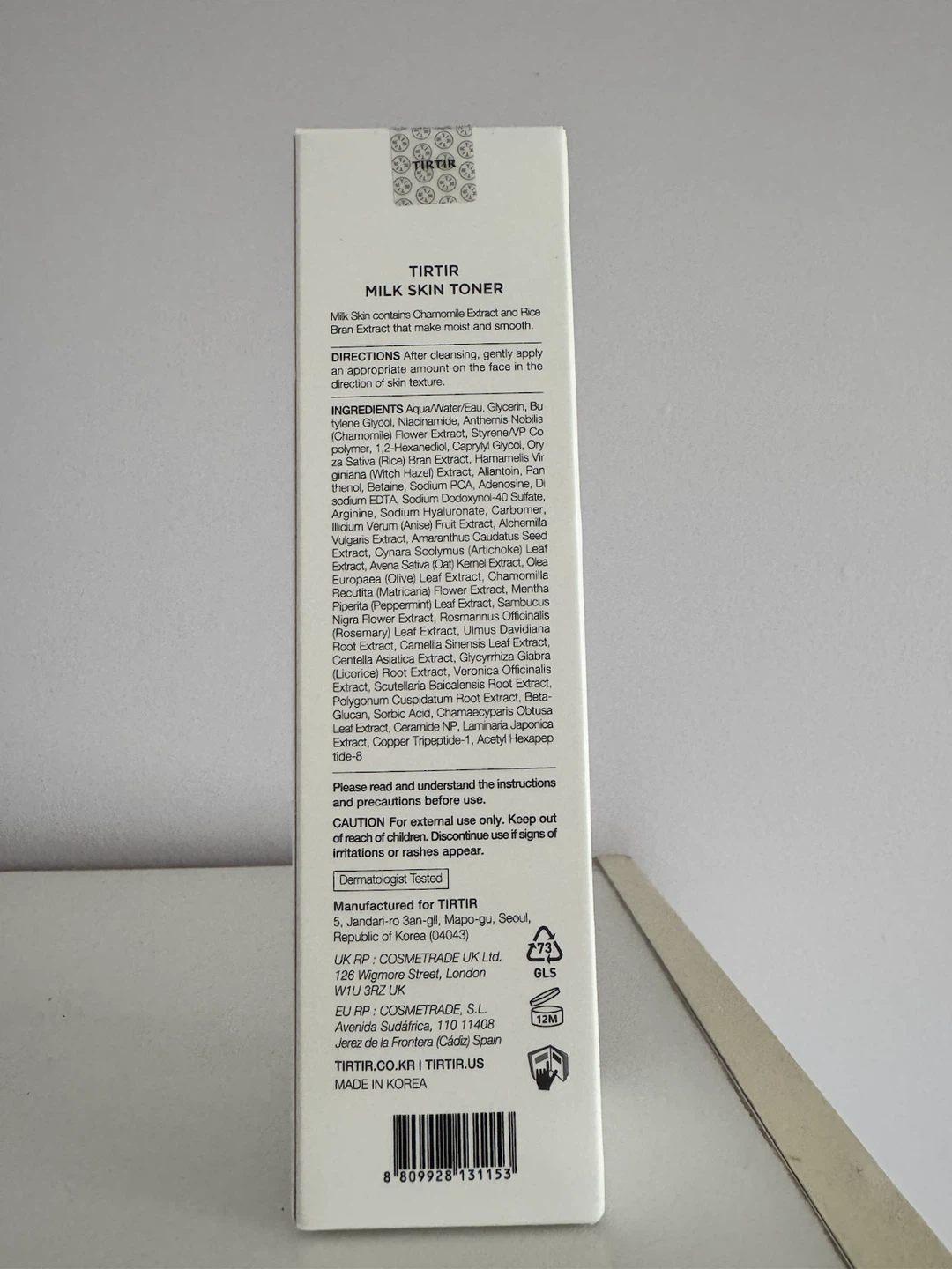 Tirtir Milk Skin Toner - photo 2
