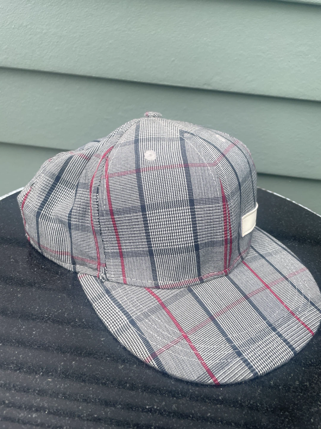 Sitta Plaid Flat Brim Fitted Cap - photo 3