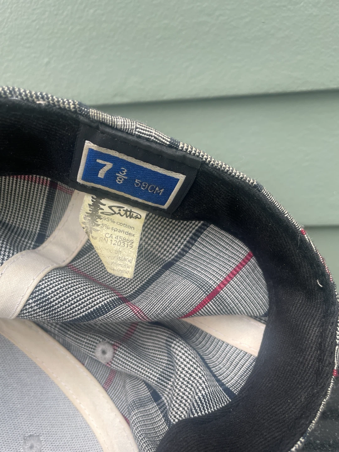 Sitta Plaid Flat Brim Fitted Cap - photo 5