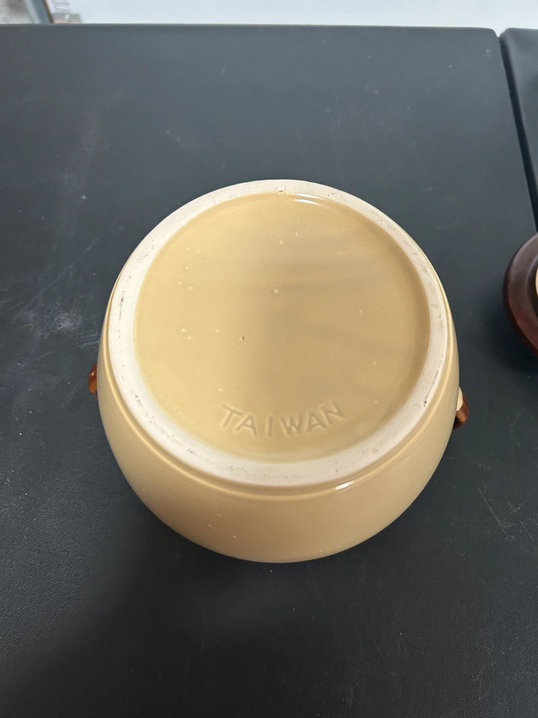 Vintage Brown and Tan Crock Pot with Lid - photo 3