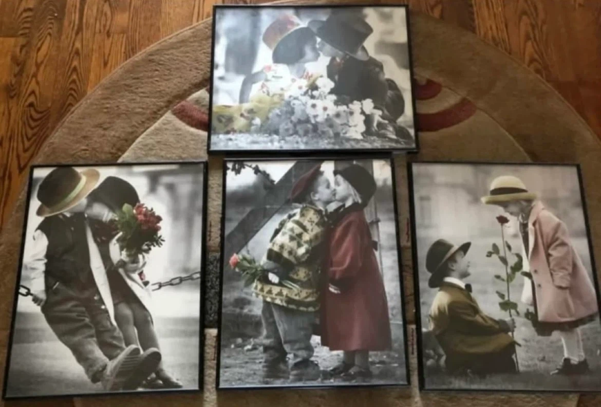 Set of 4 Vintage Style Framed Art Prints - photo 5