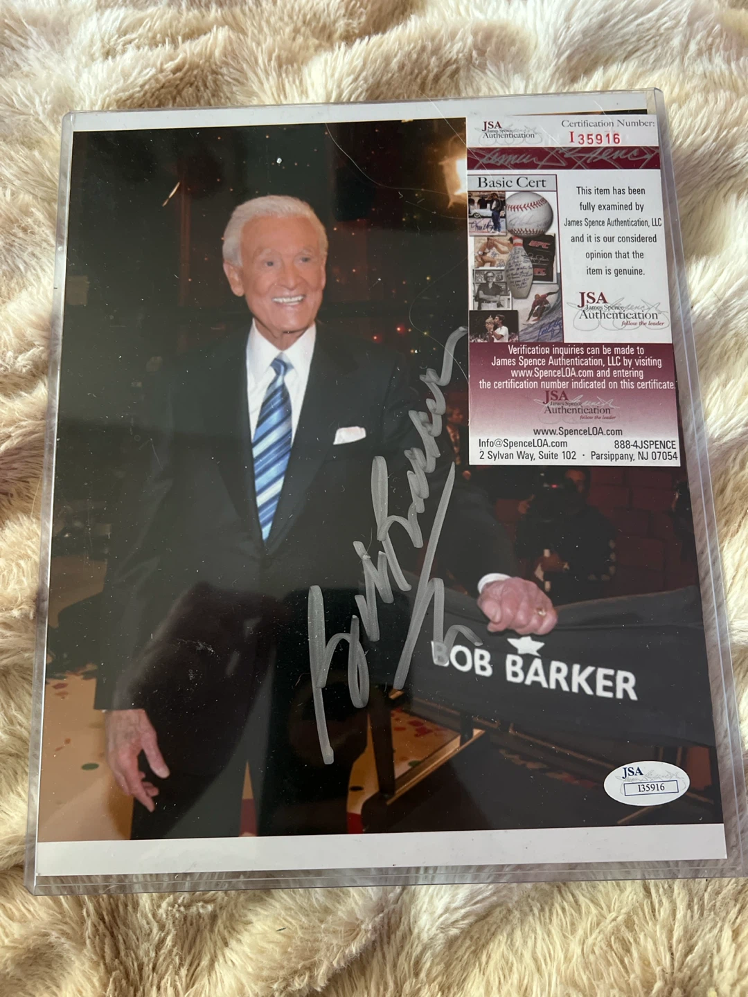 Bob Barker Autographed Photo with JSA Authentication