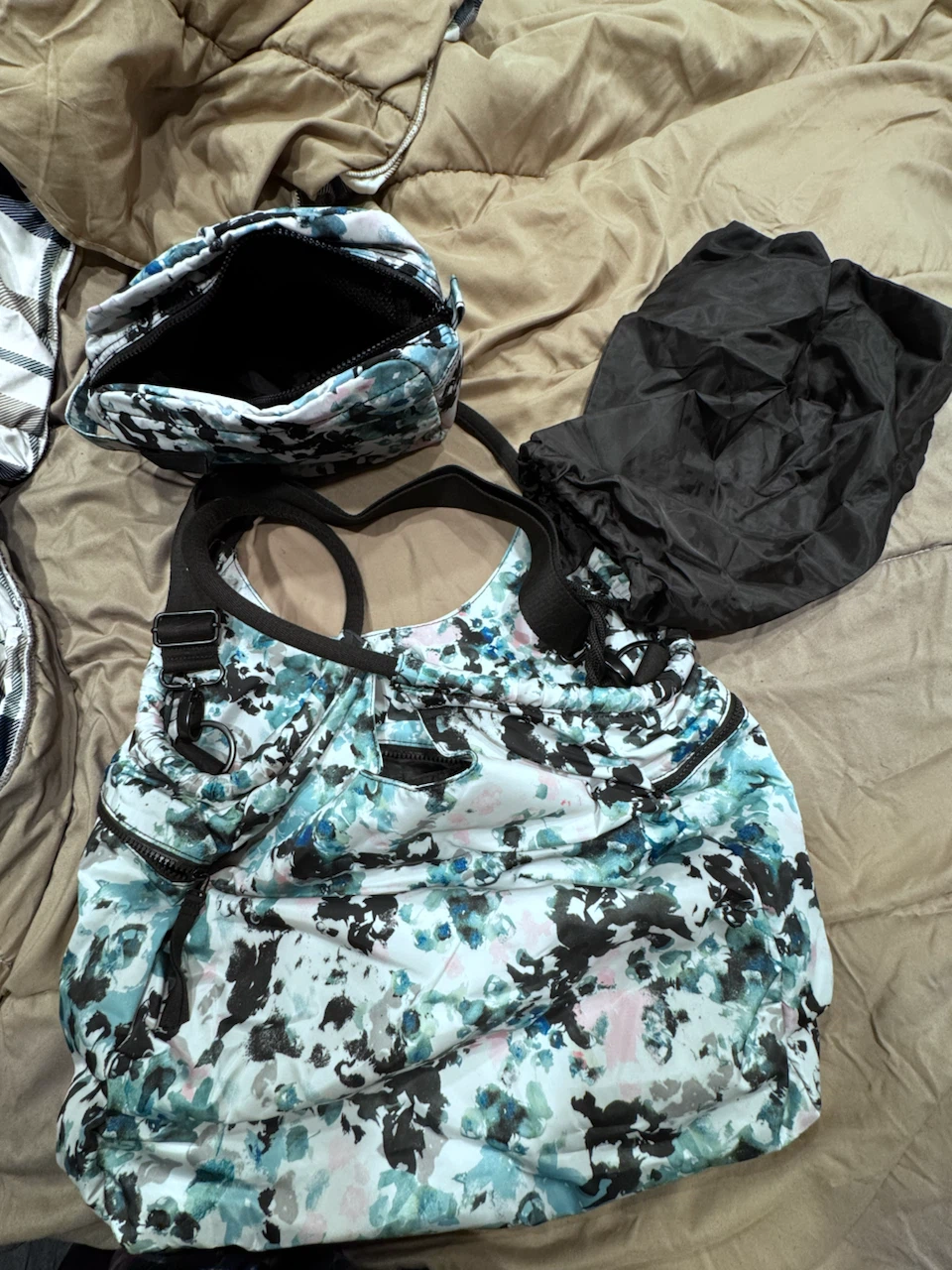 Floral Tote Bag with Pouch - photo 2