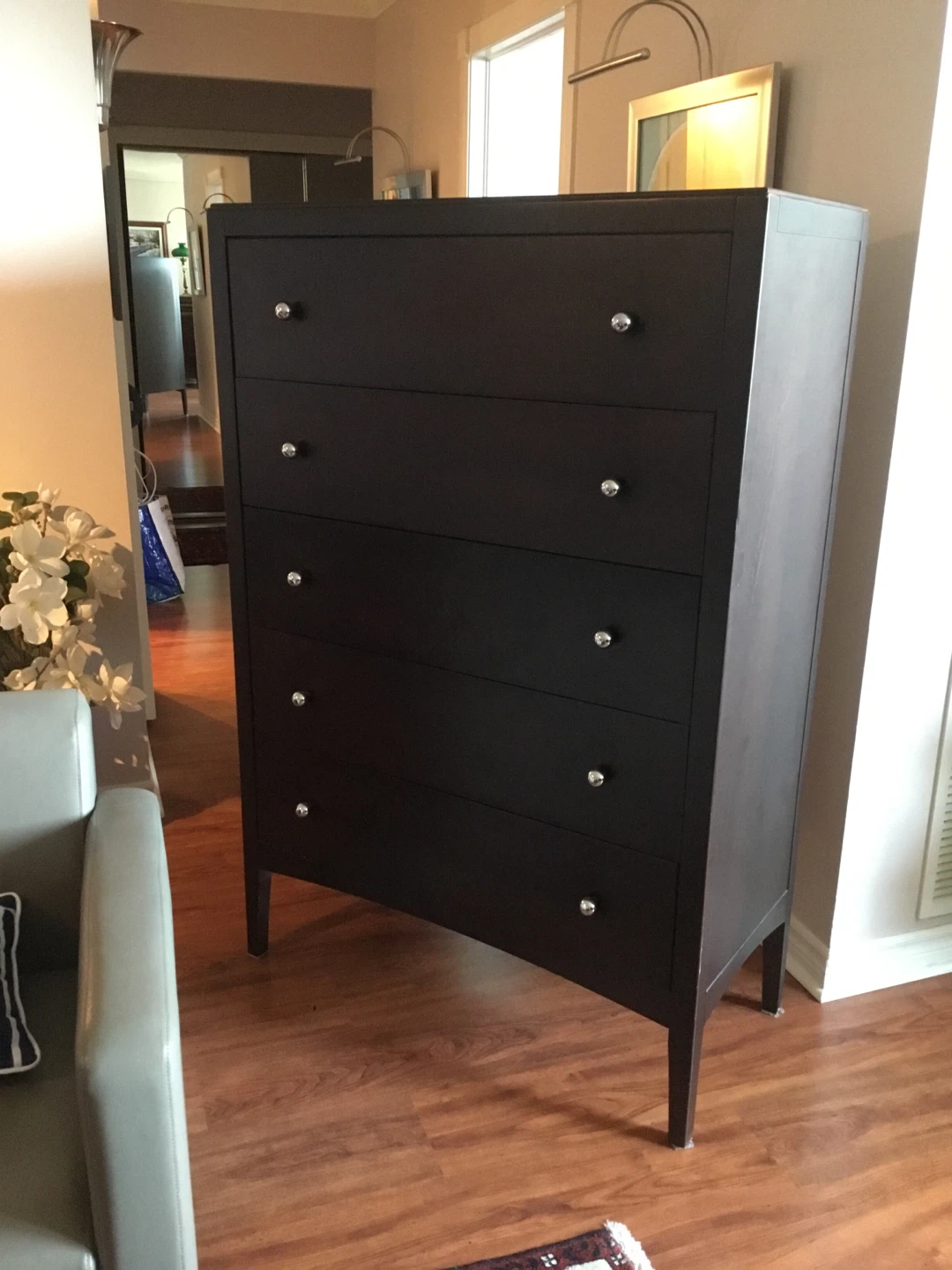 Dark Brown 5-Drawer Dresser