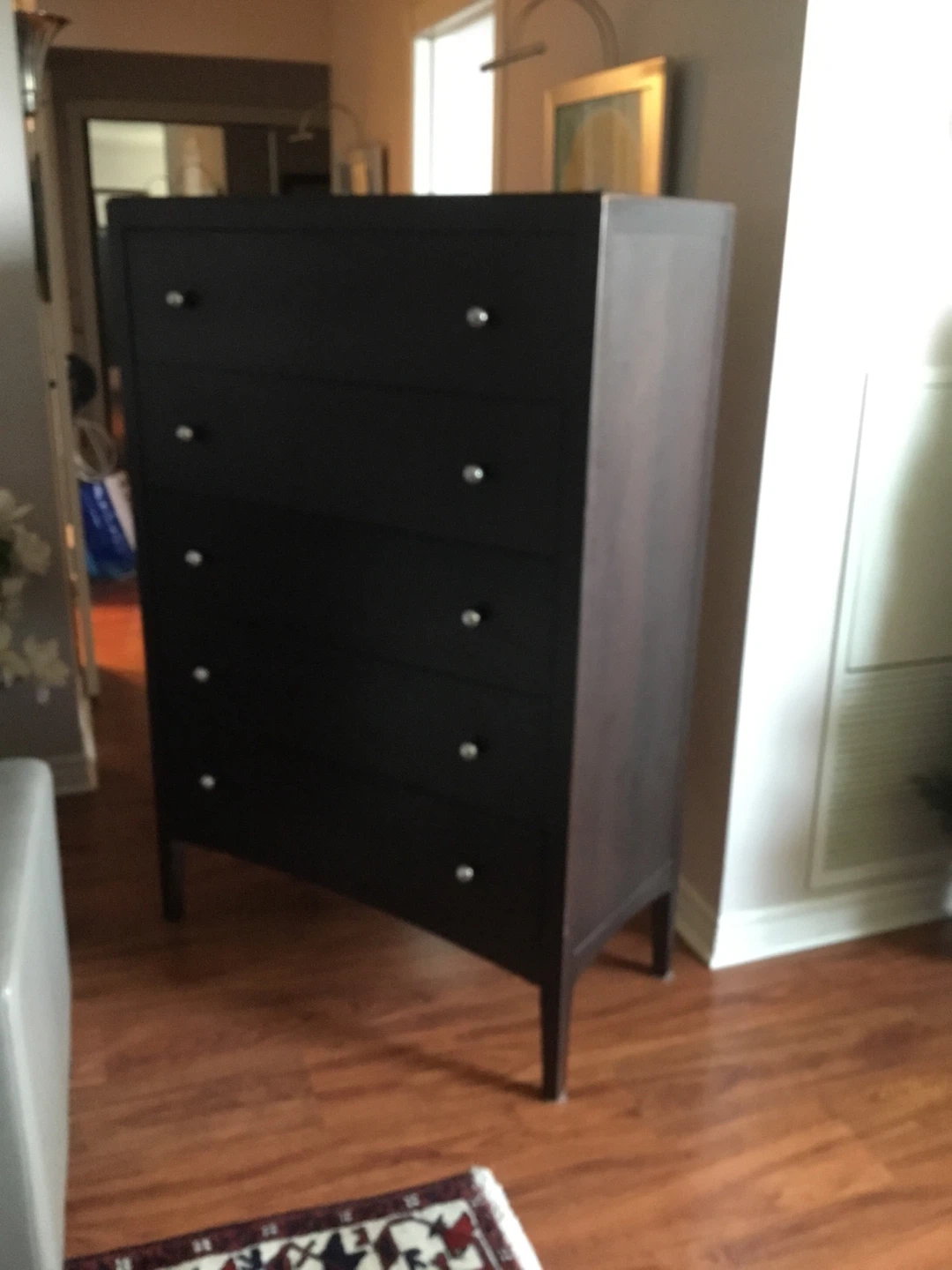 Dark Brown 5-Drawer Dresser - photo 2