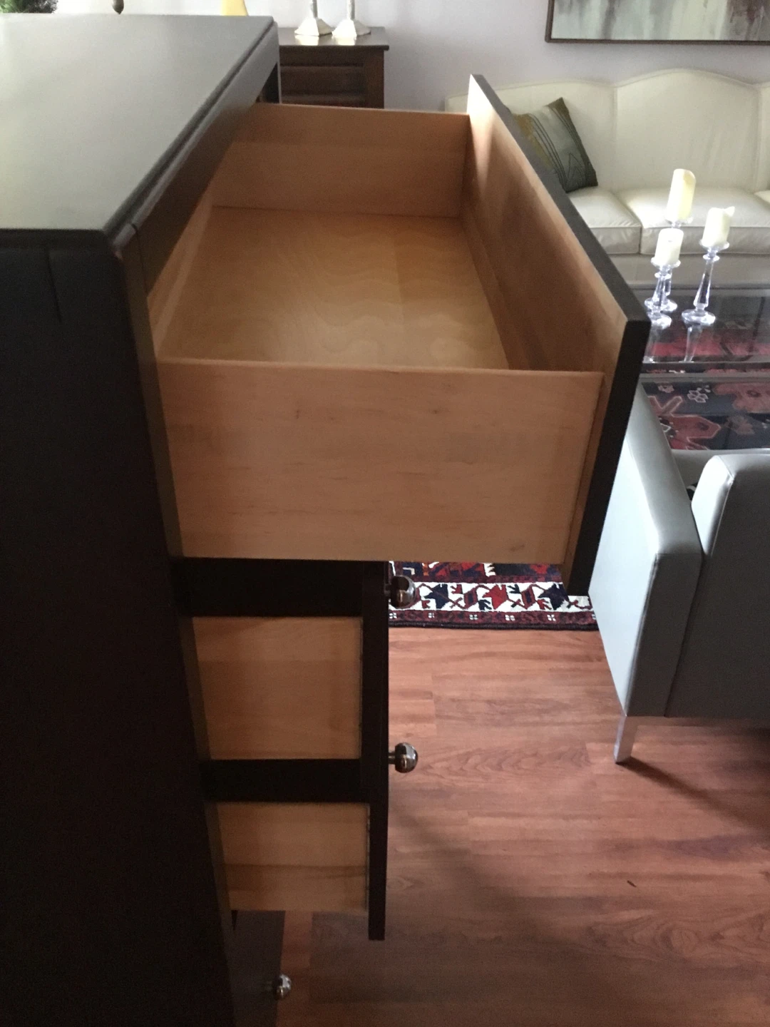 Dark Brown 5-Drawer Dresser - photo 3