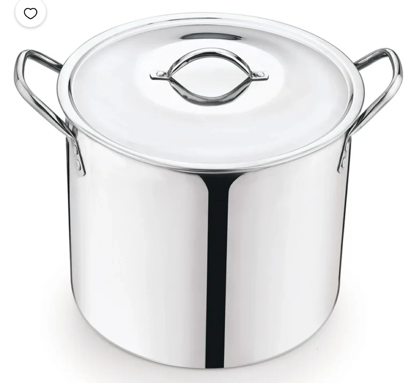 Mainstays 8-Qt Stainless Steel Stock Pot with Lid - photo 2