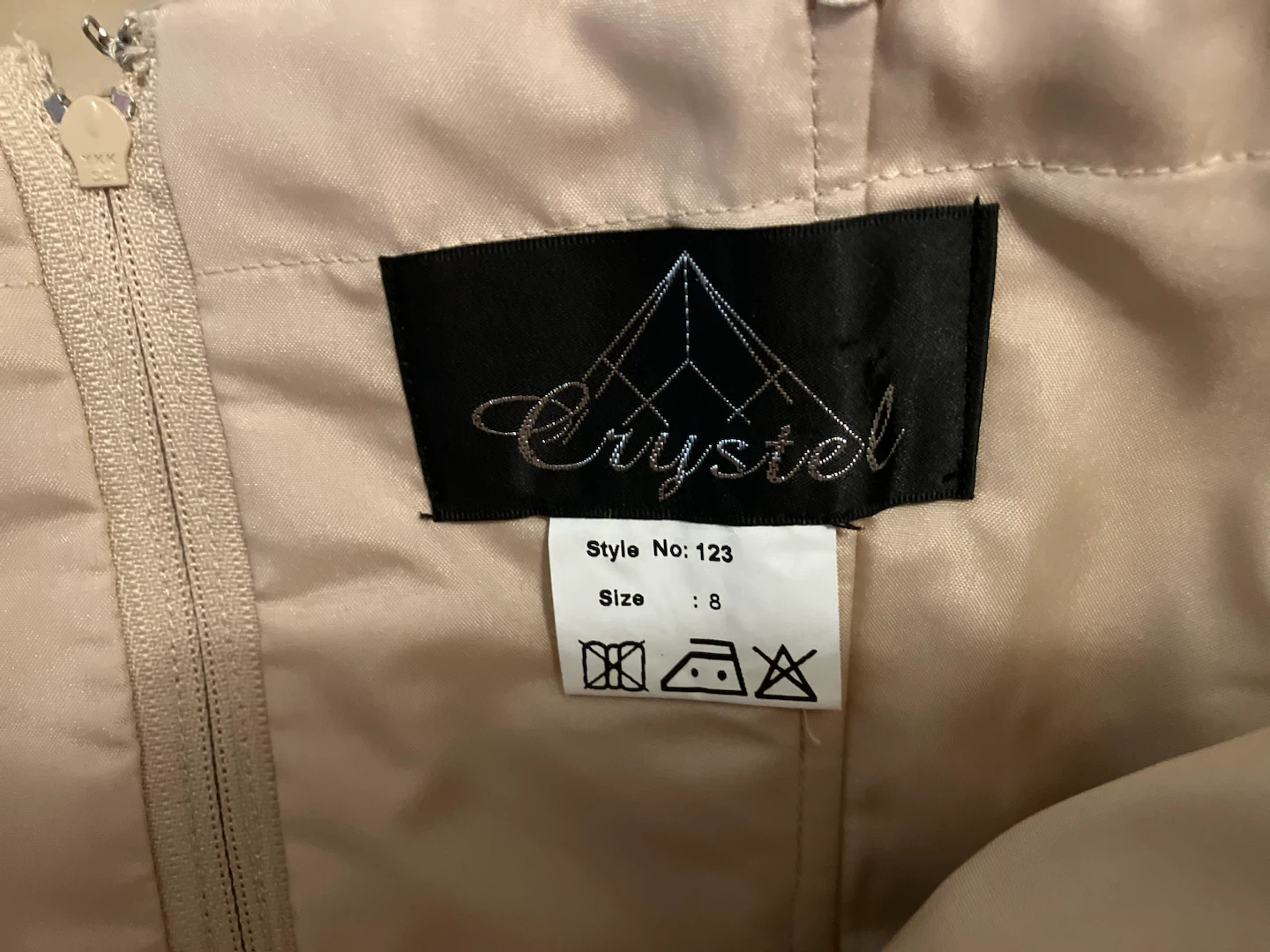 Crystal Evening Dress Size 8 - photo 5