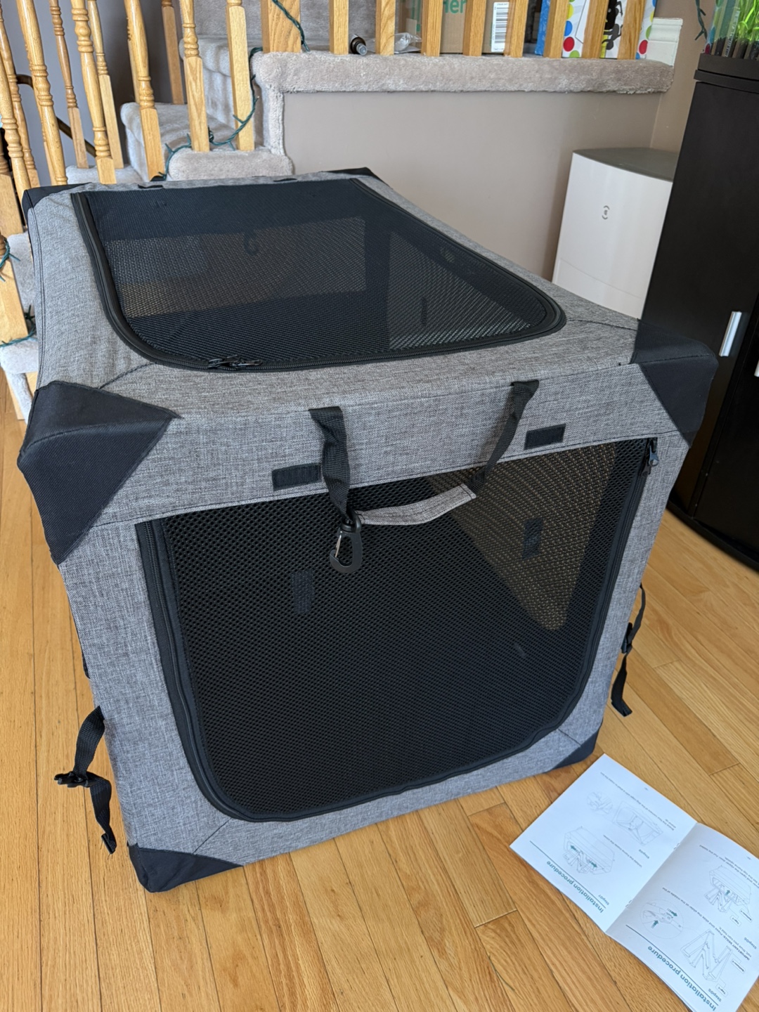 NEW! 3-door foldable dog crate