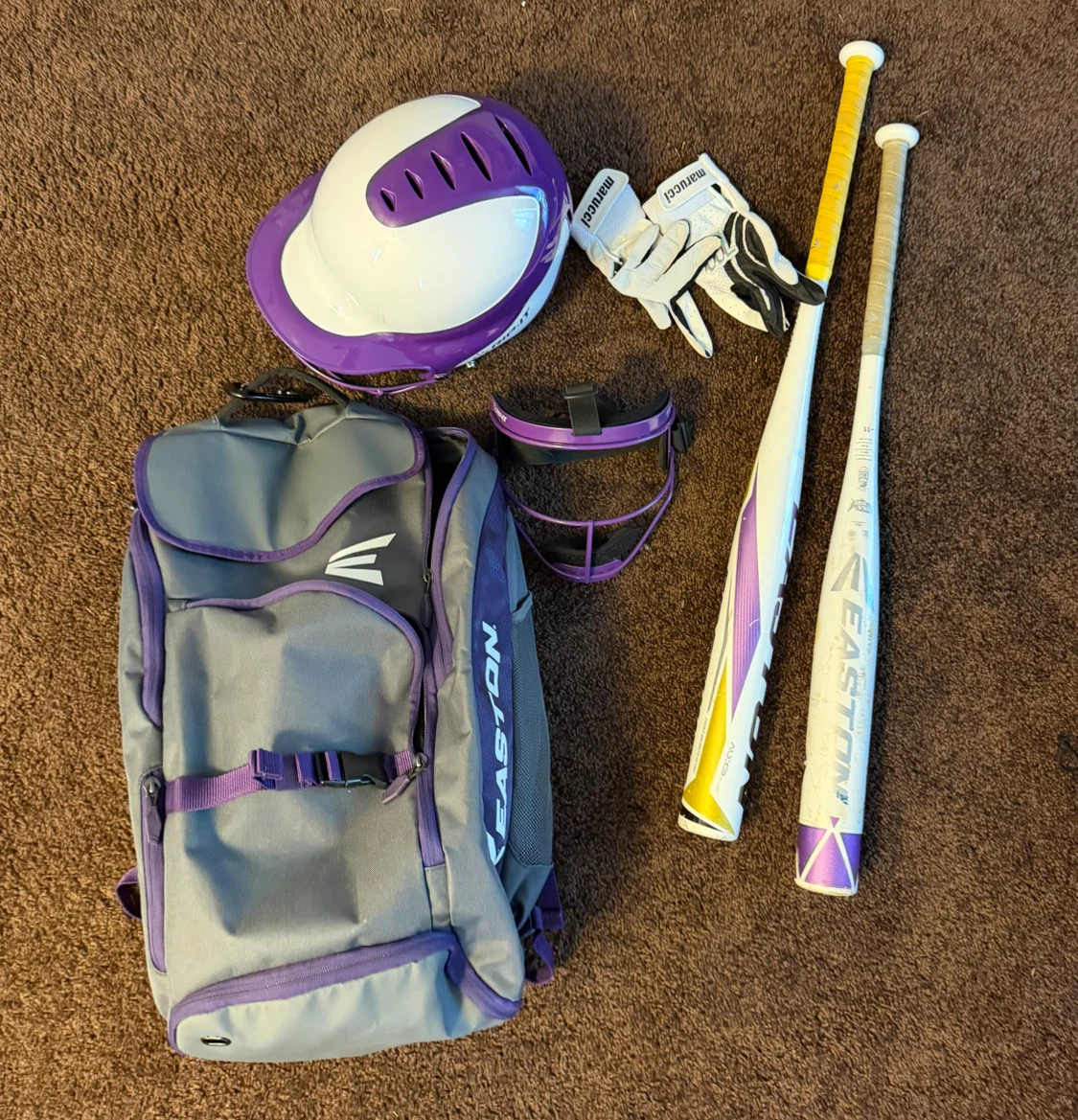 Easton & Marucci Softball/Baseball Gear Set w/ Bats & Backpack - photo 2