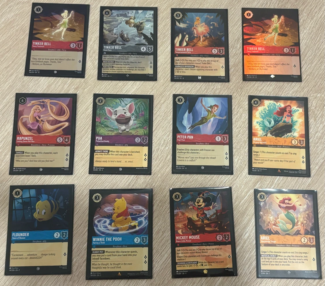 Disney Lorcana TCG Cards - Various Characters