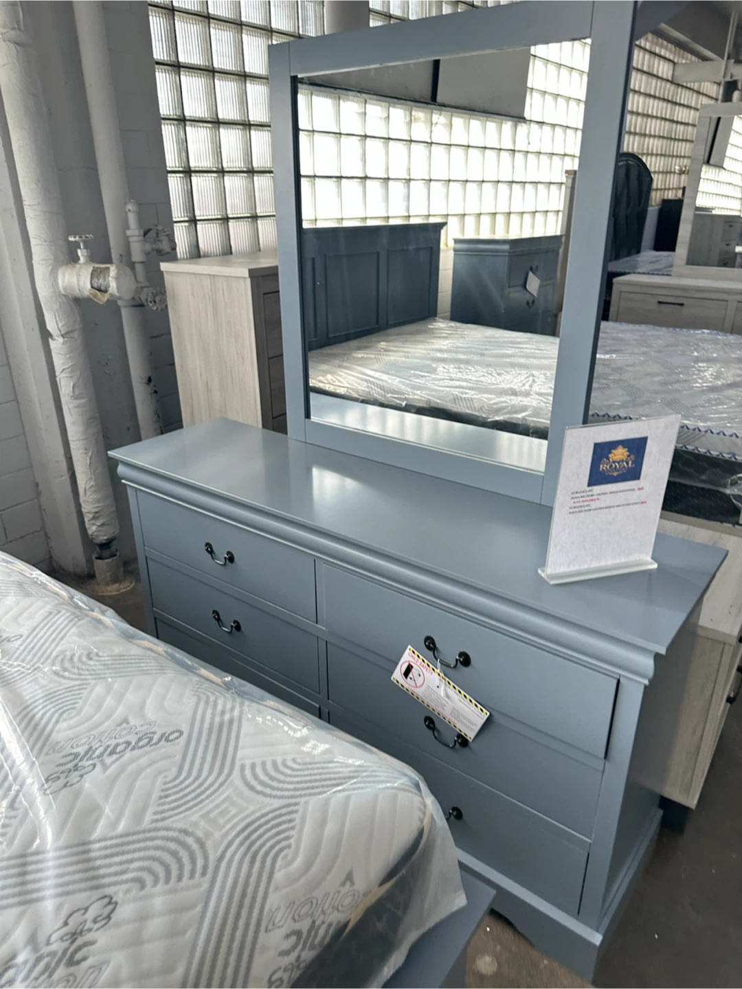 BLUE beautiful bedroom set - photo 3