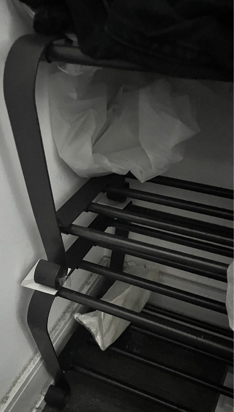 IKEA Two-Tier Shoe Rack Steel Bench - photo 5