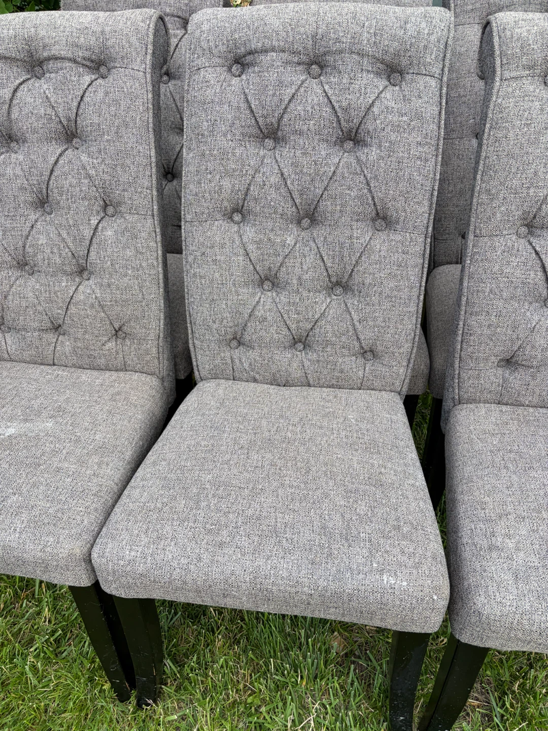 Tufted Upholstered Dining Chairs - Set of 6 - photo 4