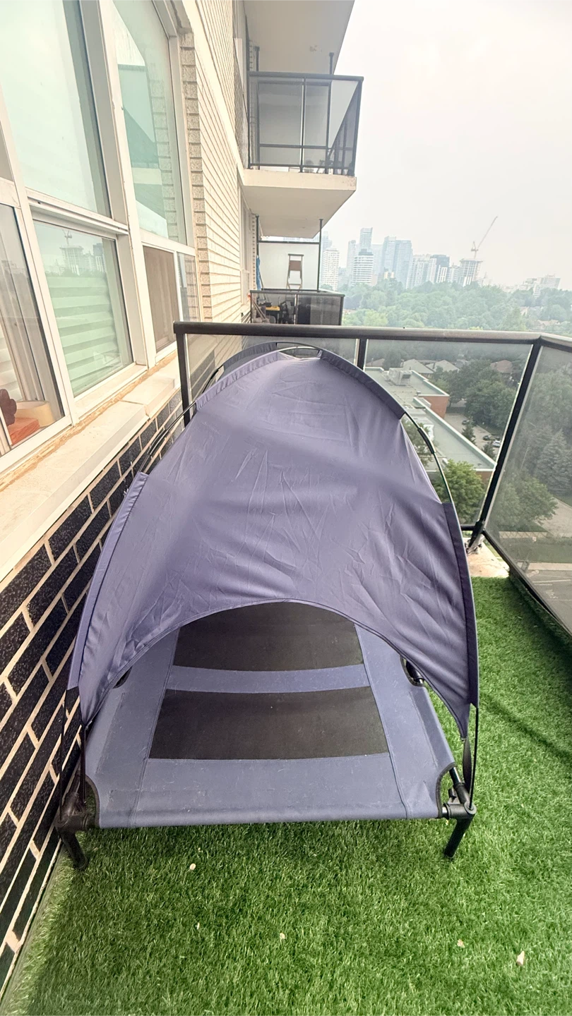 Blue Pet Cot with Canopy - photo 2