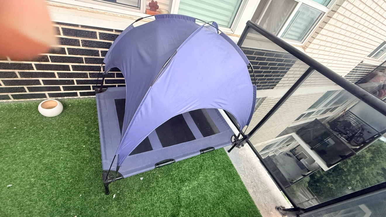 Blue Pet Cot with Canopy - photo 3