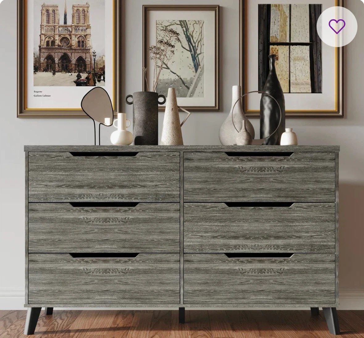 4 piece grey wood bedroom set brand new in box - photo 4