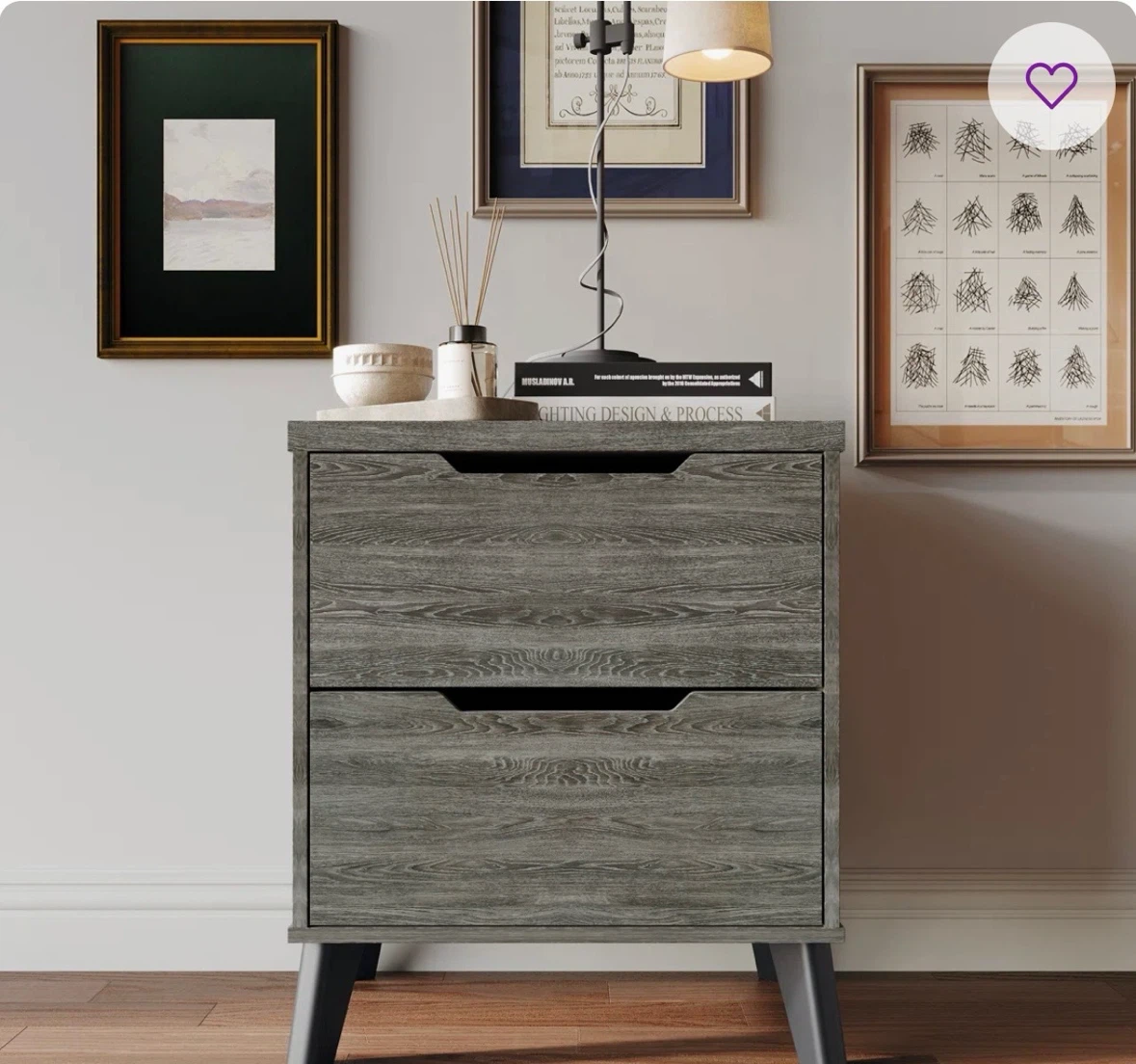 4 piece grey wood bedroom set brand new in box - photo 5
