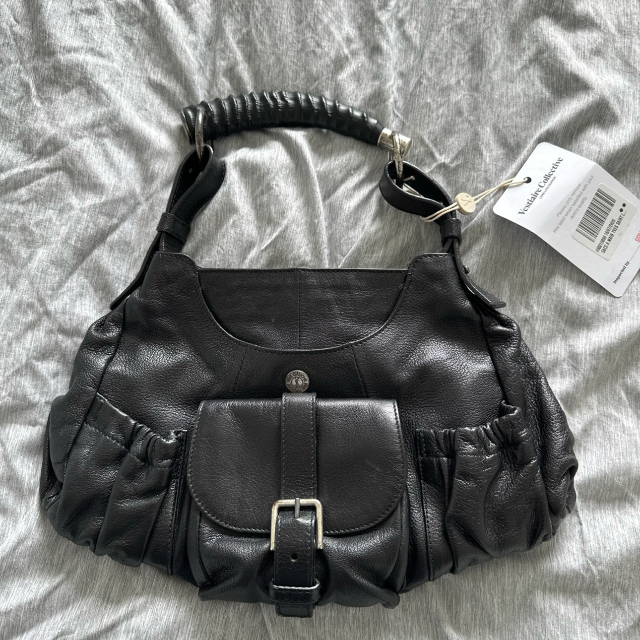 Yves Saint Laurent Black Leather Bag Vintage