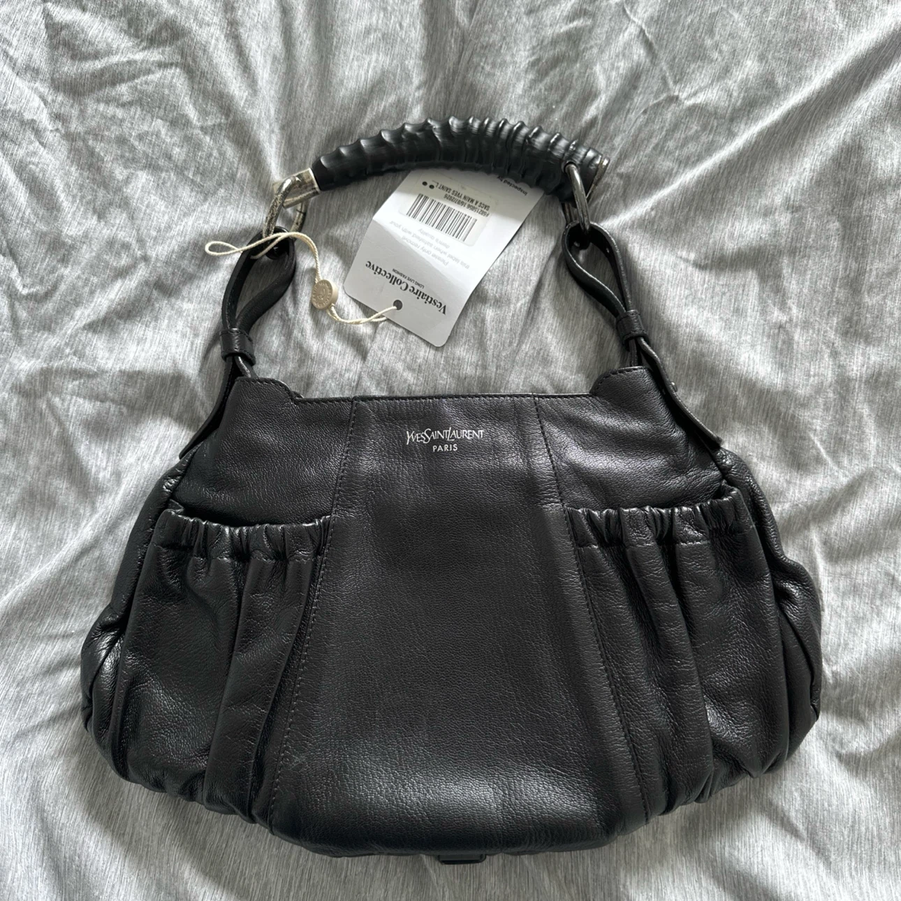 Yves Saint Laurent Black Leather Bag Vintage - photo 2