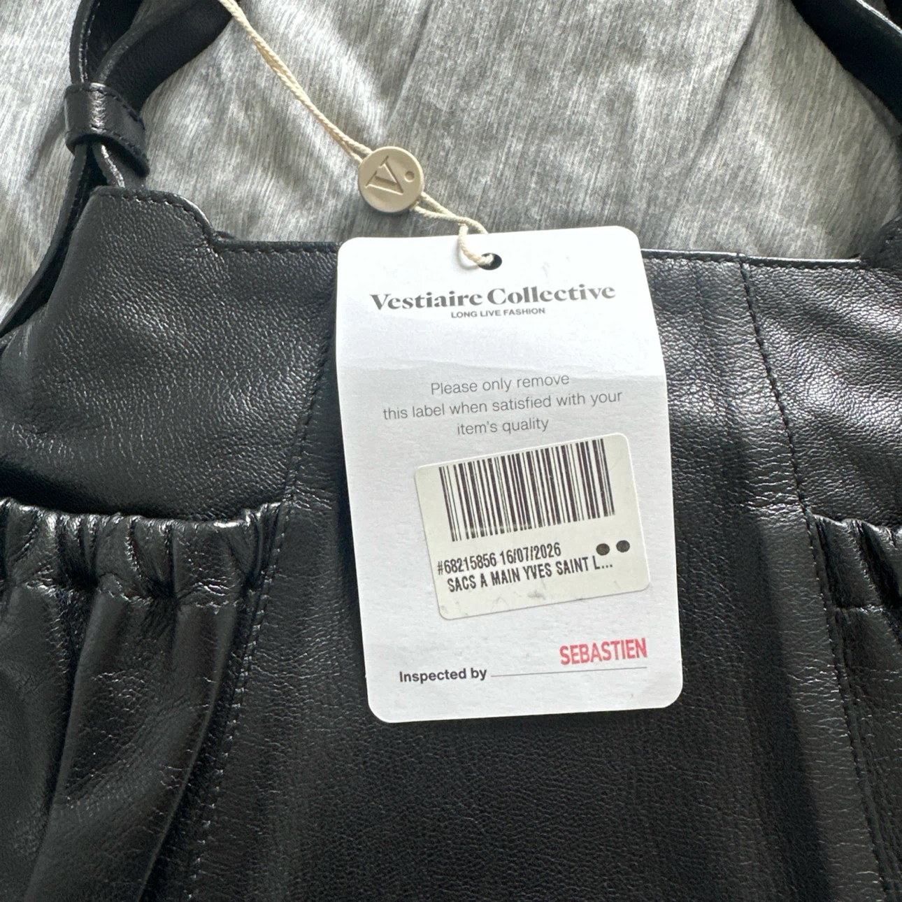 Yves Saint Laurent Black Leather Bag Vintage - photo 3