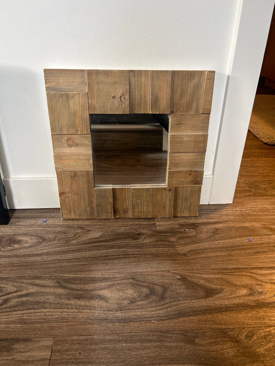 Rustic Wood Frame Mirror