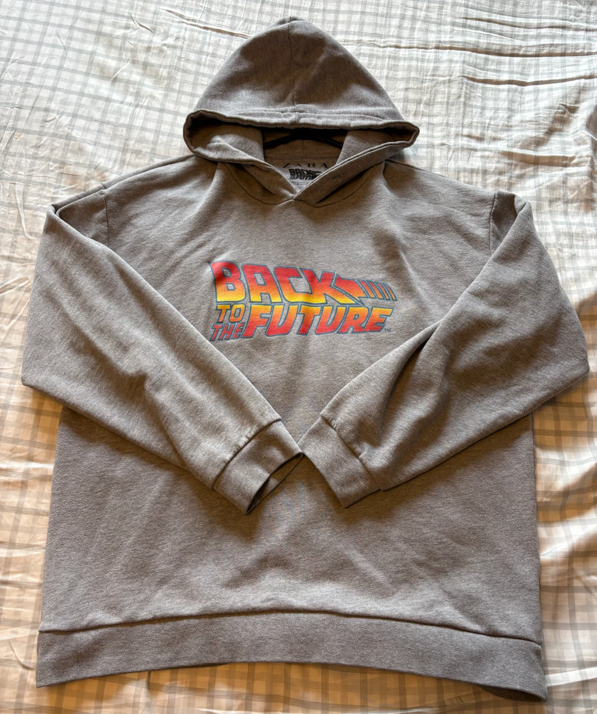 ✨✨ZARA Back to the Future Grey Hoodie