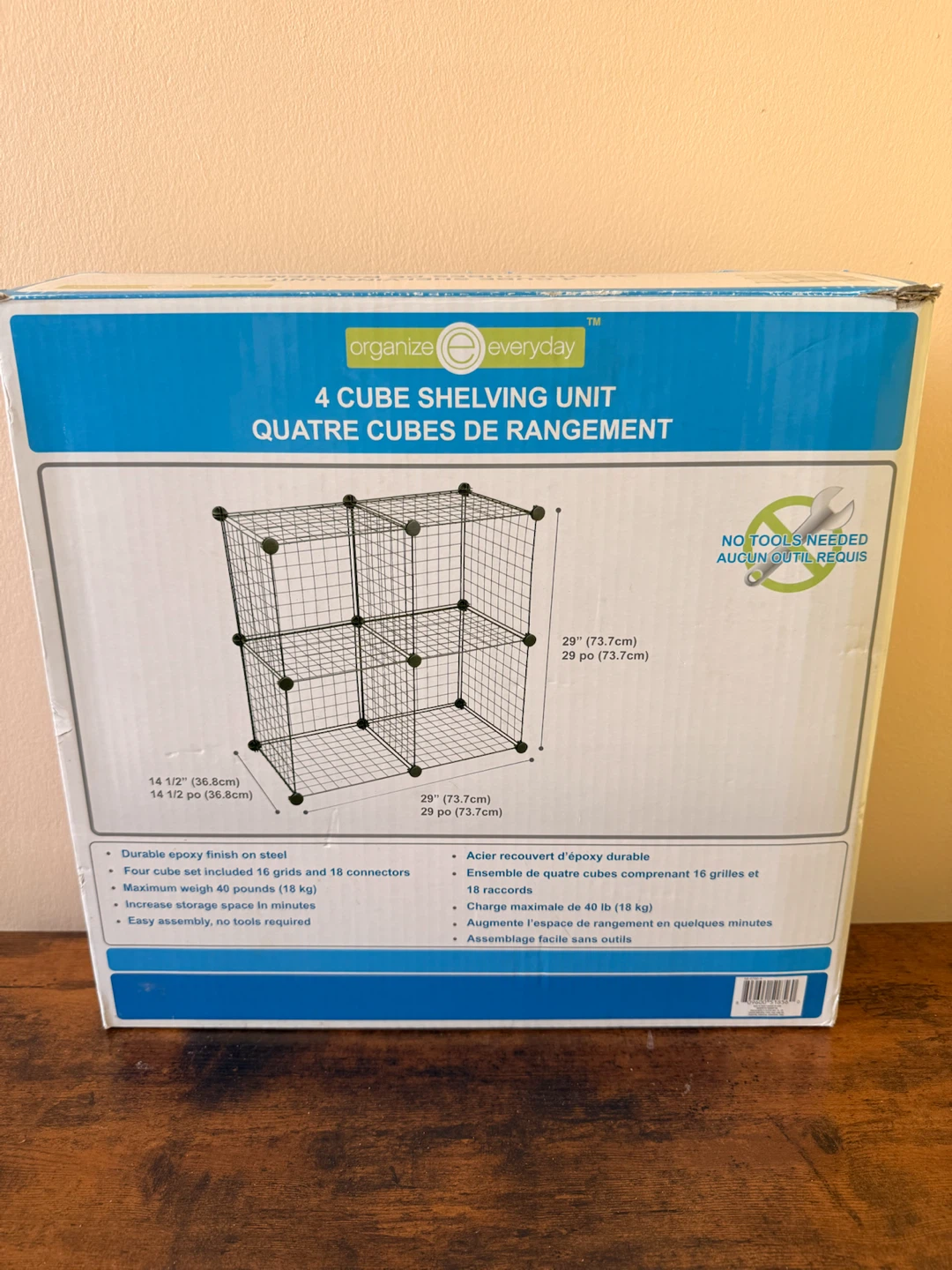NEW 4 Cube Shelving Unit - photo 2