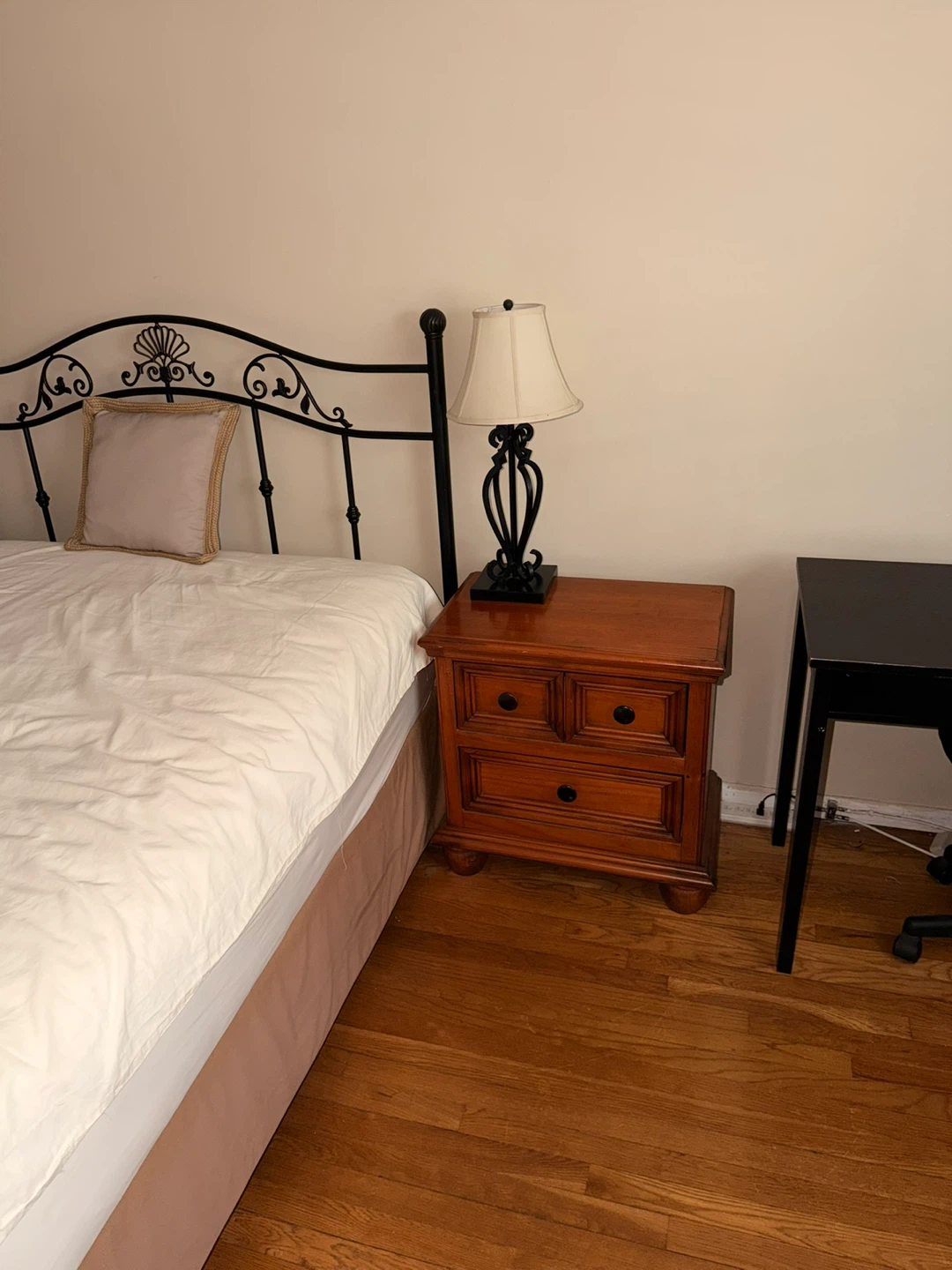 Wooden Armoire, Dresser, and bedside table with drawers - photo 4
