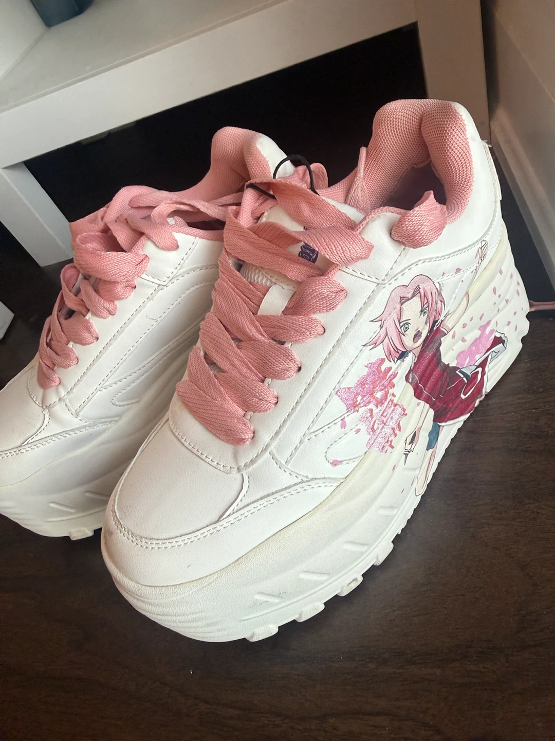 Bershka Sakura Platform Sneakers Size 37 NARUTO - photo 3