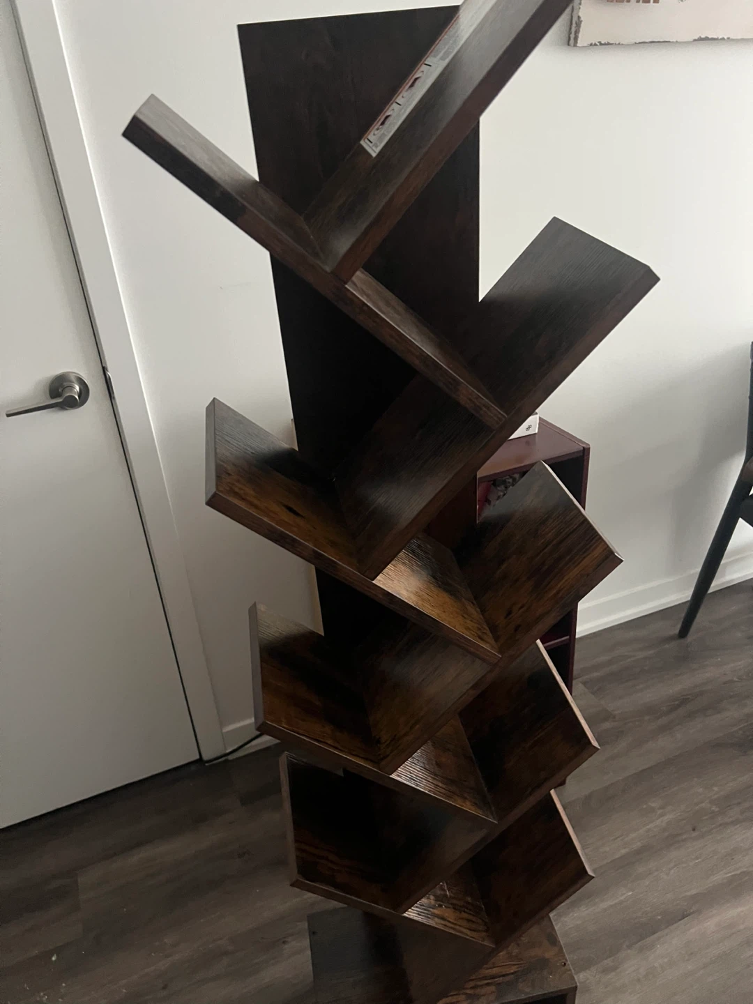 Dark Wood Tree Bookshelf - photo 3