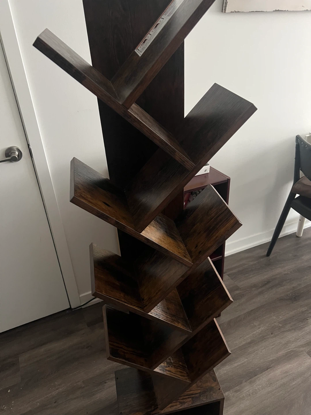 Dark Wood Tree Bookshelf - photo 2