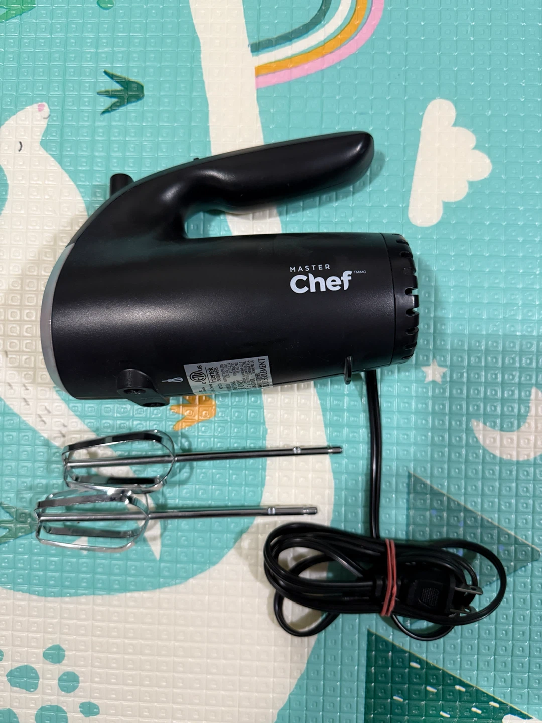 MASTER Chef 5 Variable Speed Hand Mixer, Black - photo 2
