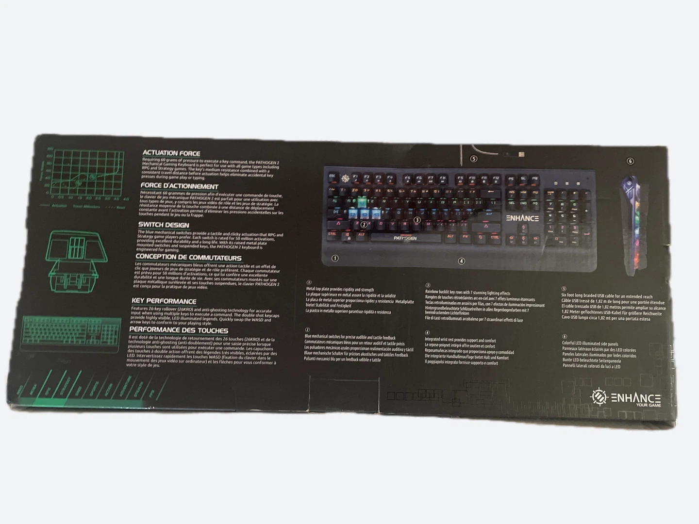 ENHANCE Pathogen 2 Mechanical Gaming Keyboard - photo 2