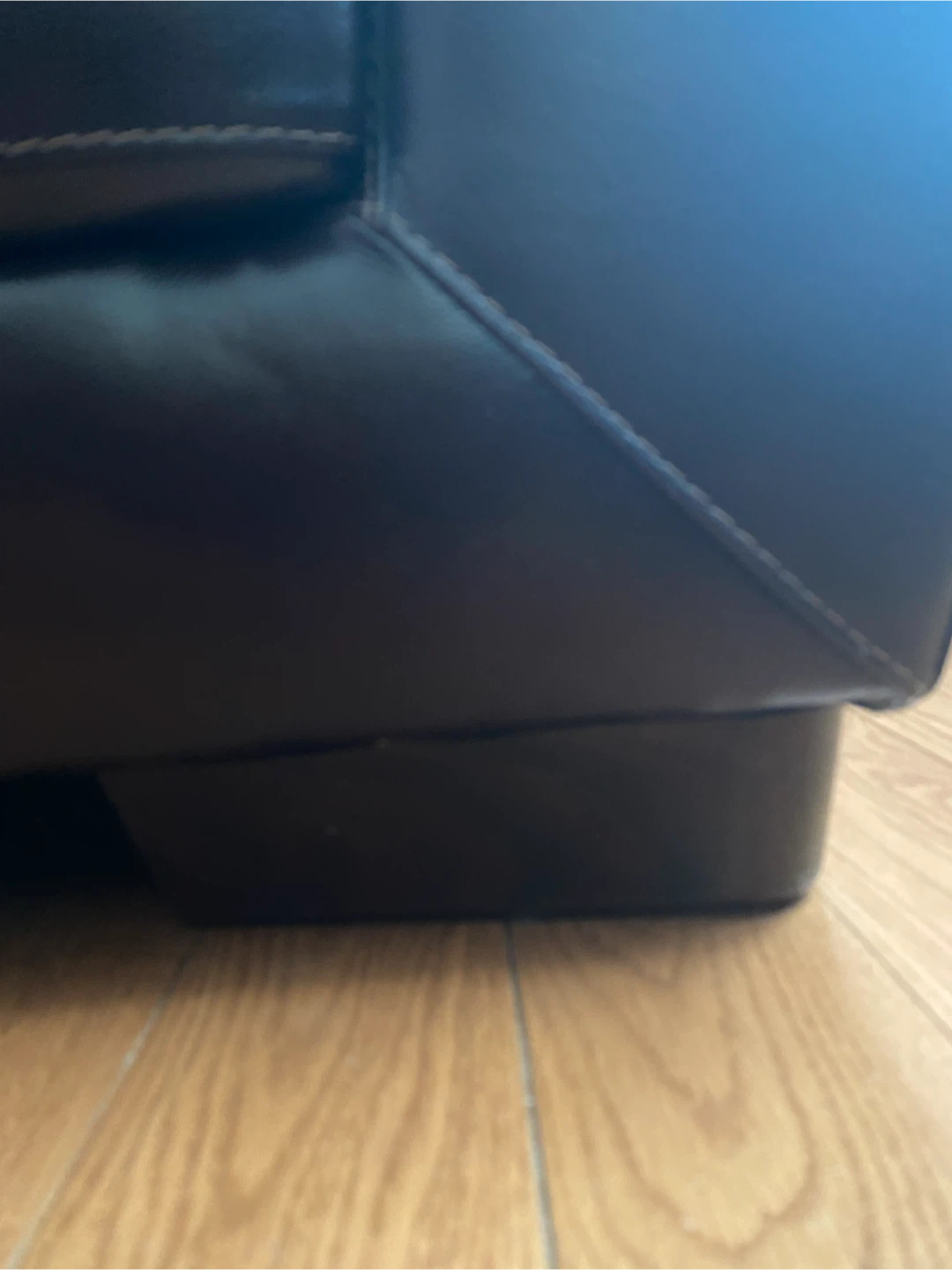 Dark Brown Leather Loveseat - photo 5