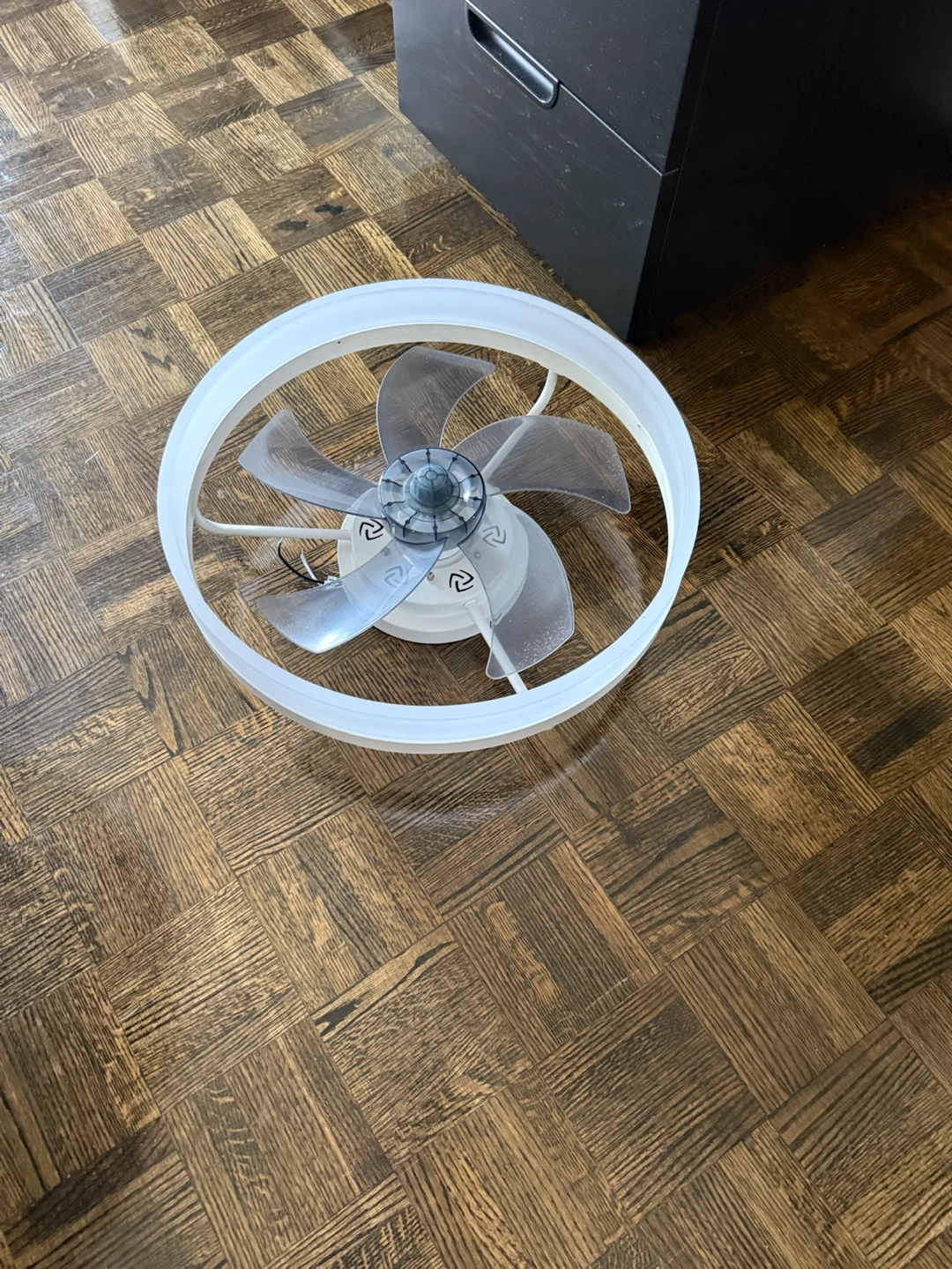 White Ceiling Fan with Light